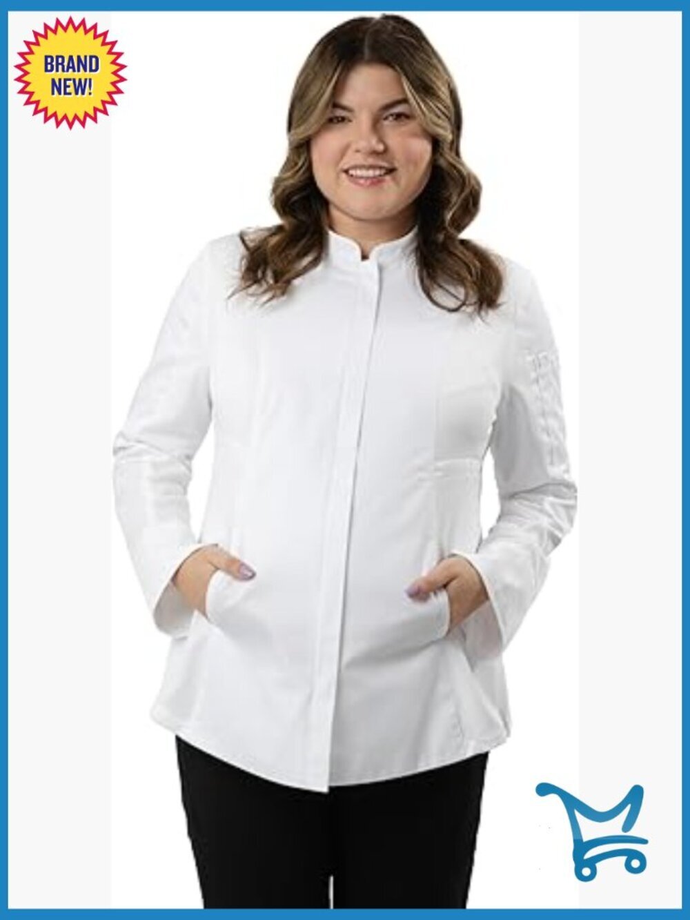 Maternity Chef Coat with Cool Vent Panels